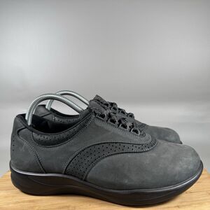 SAS Walk Easy Be Happy Women's‎ 9 W Black Leather Running Sneaker Shoes